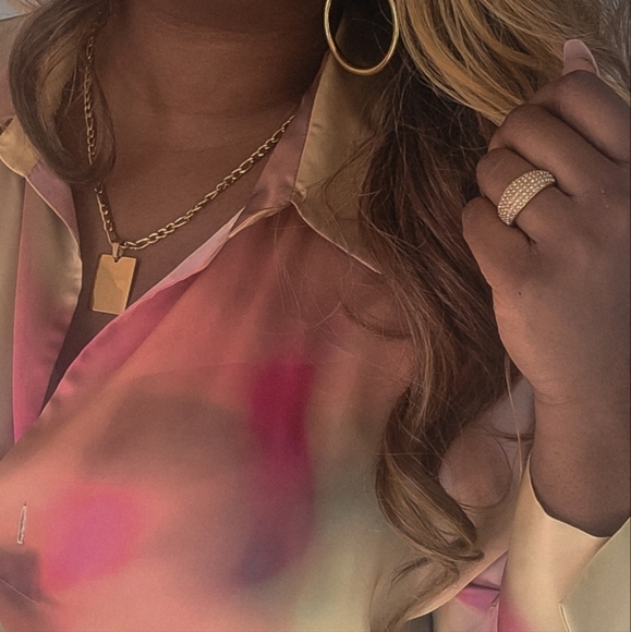 Gold Affirmation Pendant Necklace - Picture 4 of 4